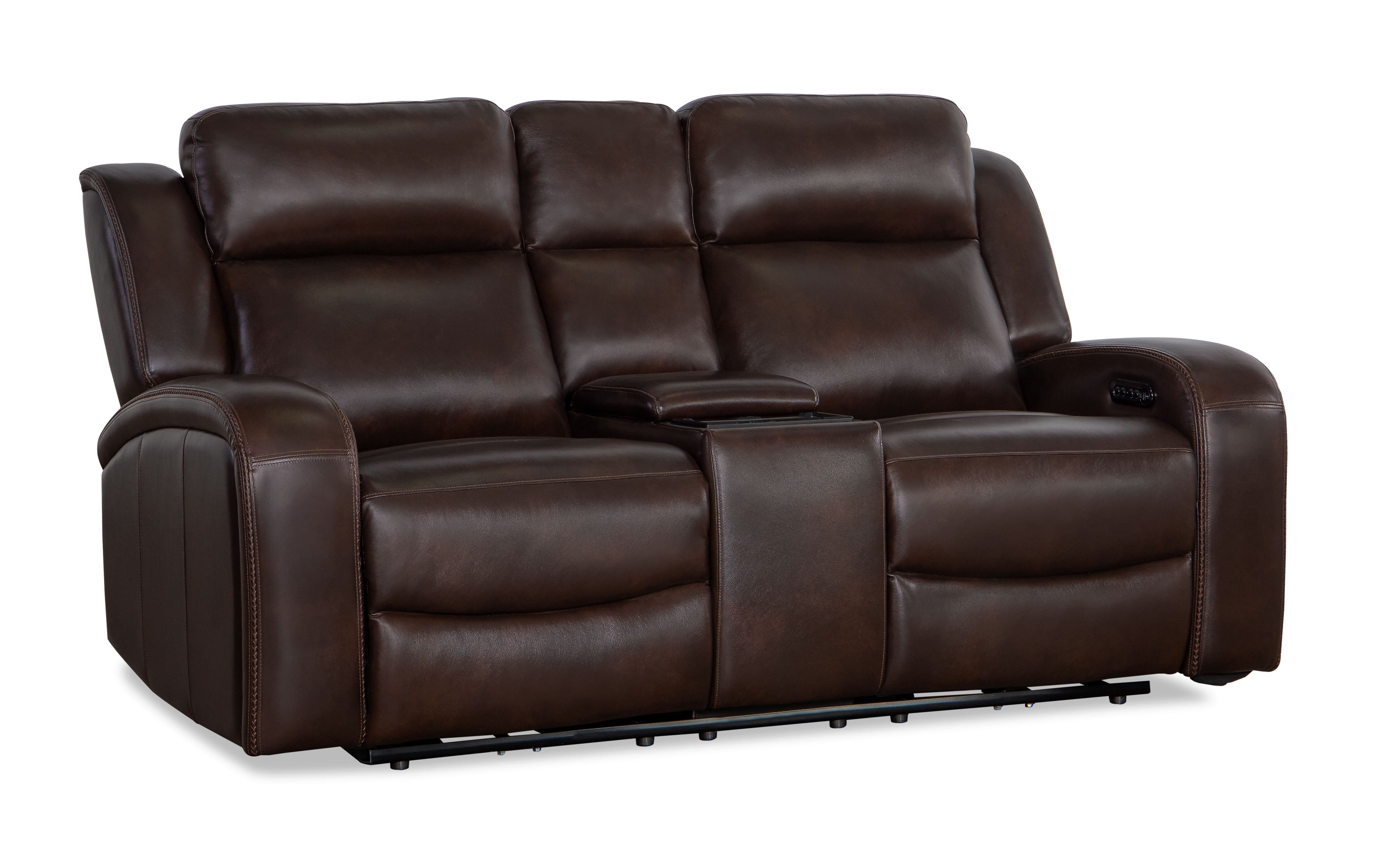 Logan Italian Leather Power Reclining Living Room Set