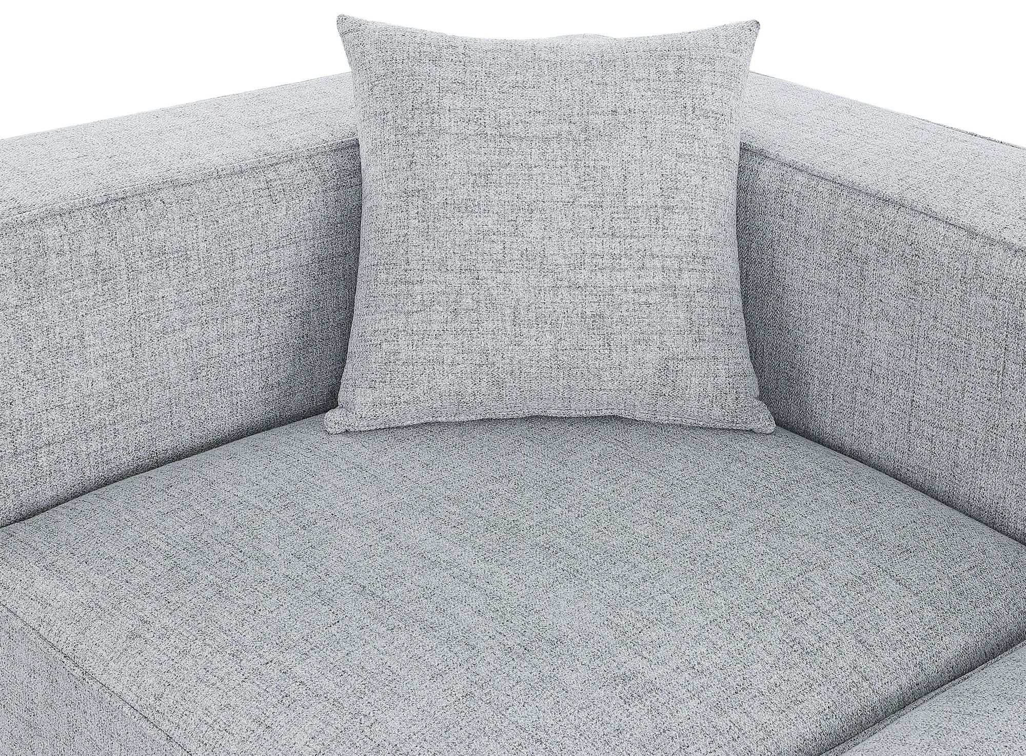 Cube 180" 7-Piece Linen Fabric Modular Sectional