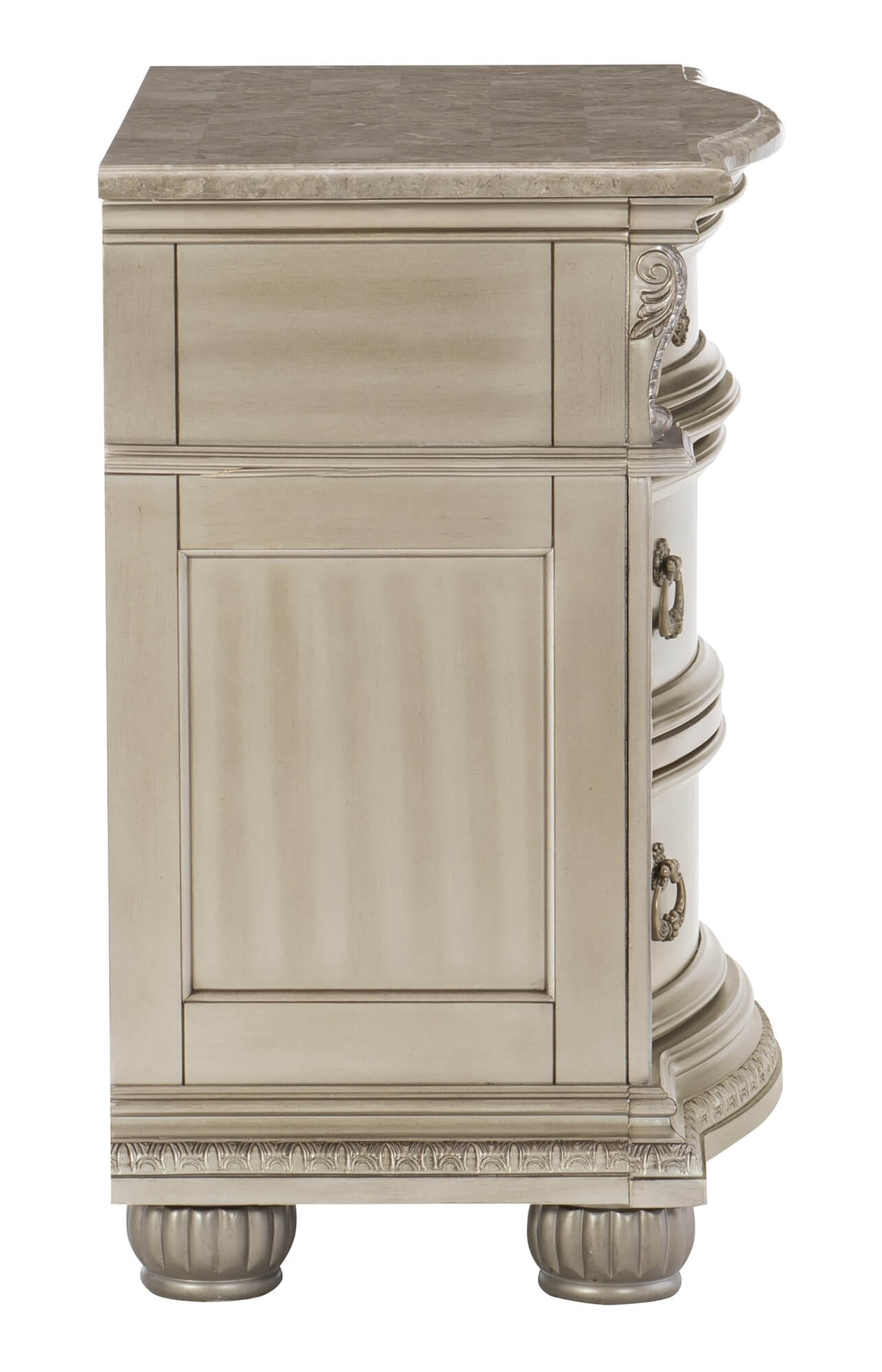 Cavalier Marble/Wood/Wood Veneer Nightstand