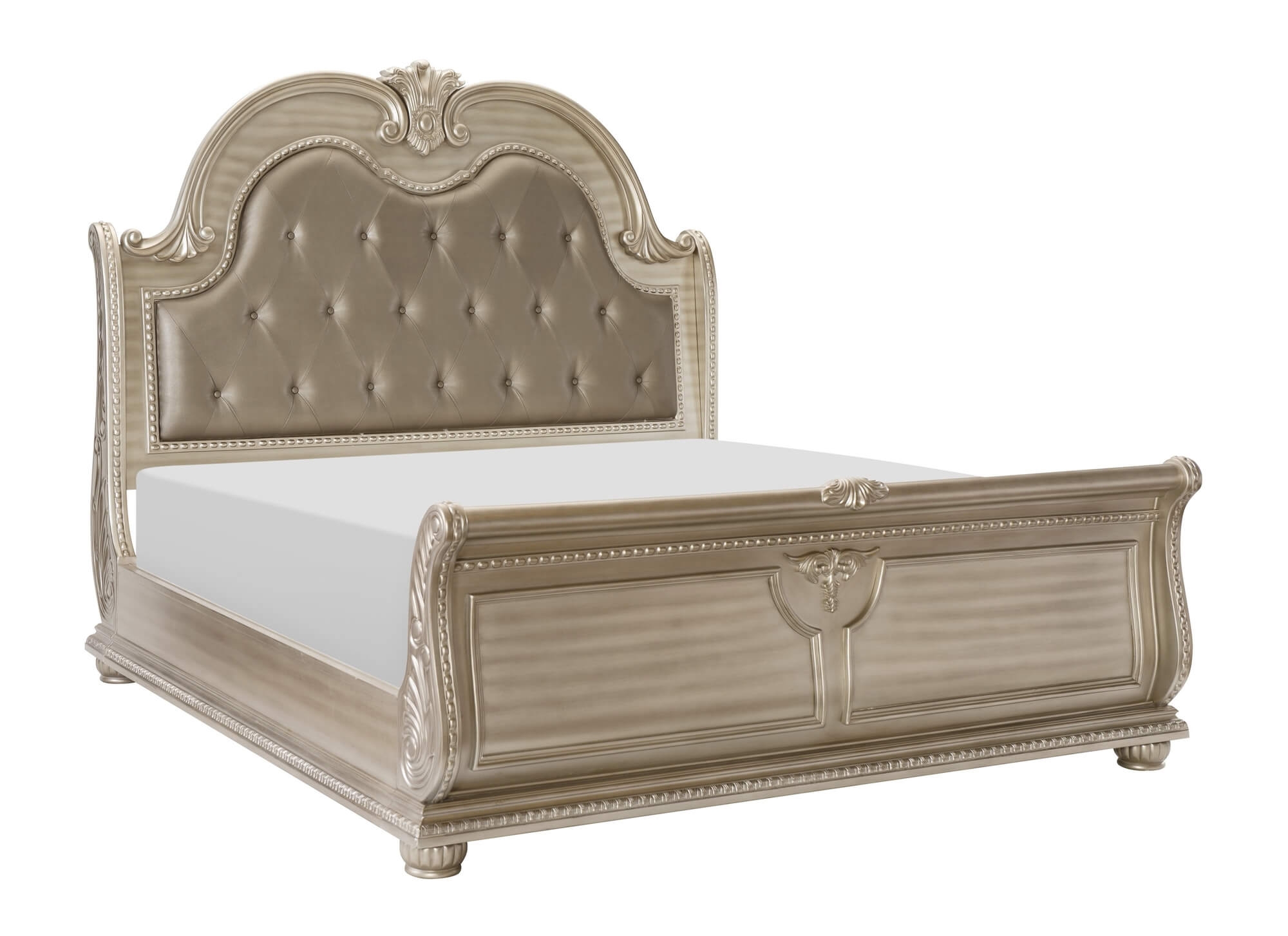 Homelegance Cavalier Silver Bed