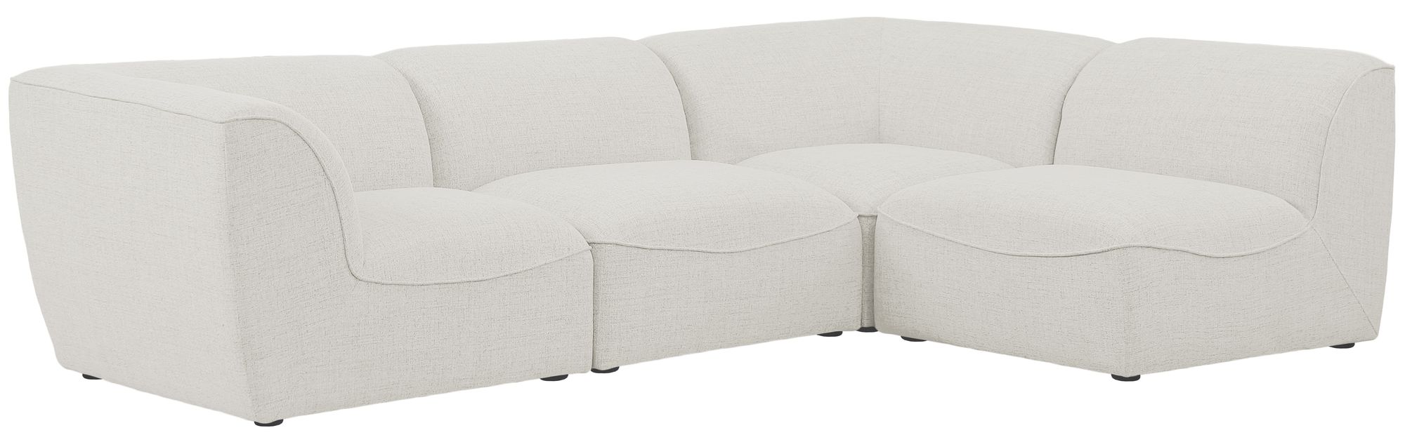 Miramar 109" 4-Piece Linen Modular Corner Sectional