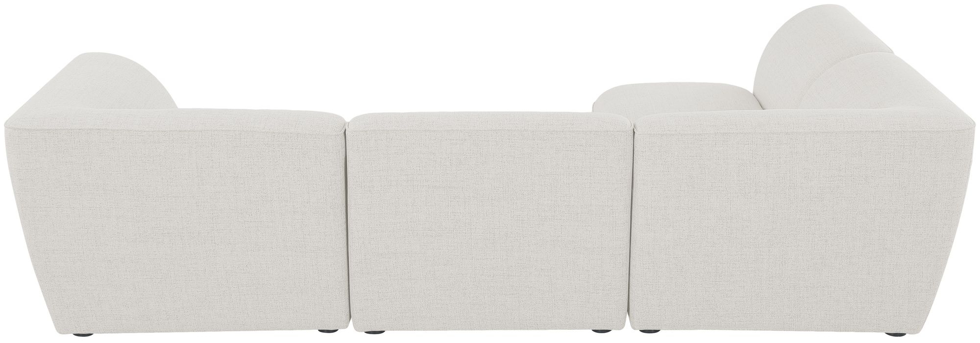 Miramar 109" 4-Piece Linen Fabric Modular Corner Sectional Sofa