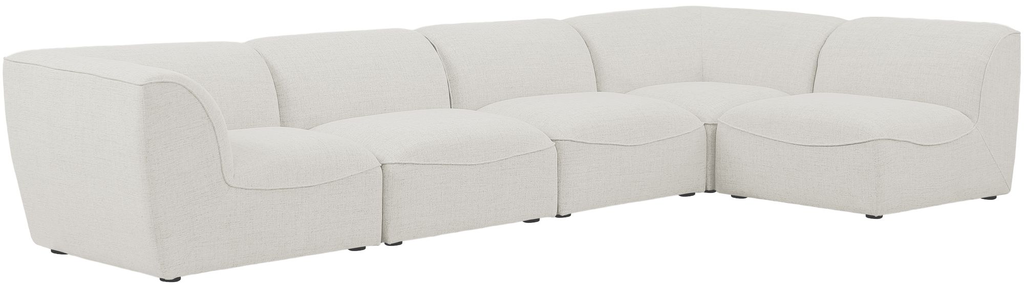 Miramar 142" 5-Piece Linen Modular Corner Sectional
