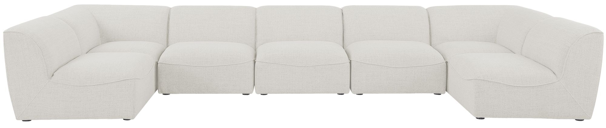 Miramar 175" 7-Piece Linen Fabric Modular Sectional Sofa