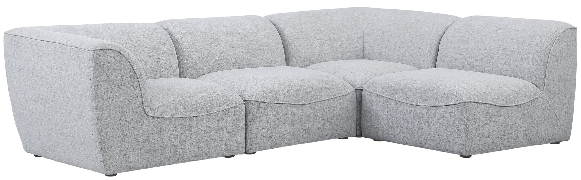 Miramar 109" 4-Piece Linen Modular Corner Sectional