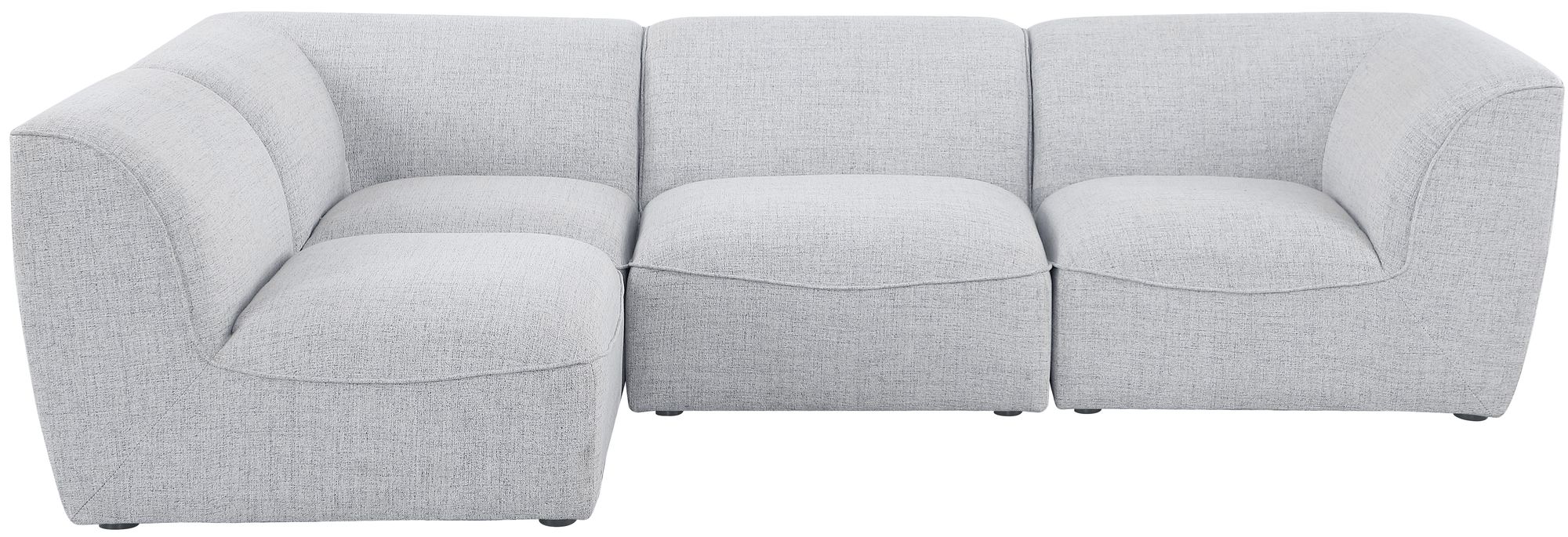 Miramar 109" 4-Piece Linen Fabric Modular Corner Sectional Sofa