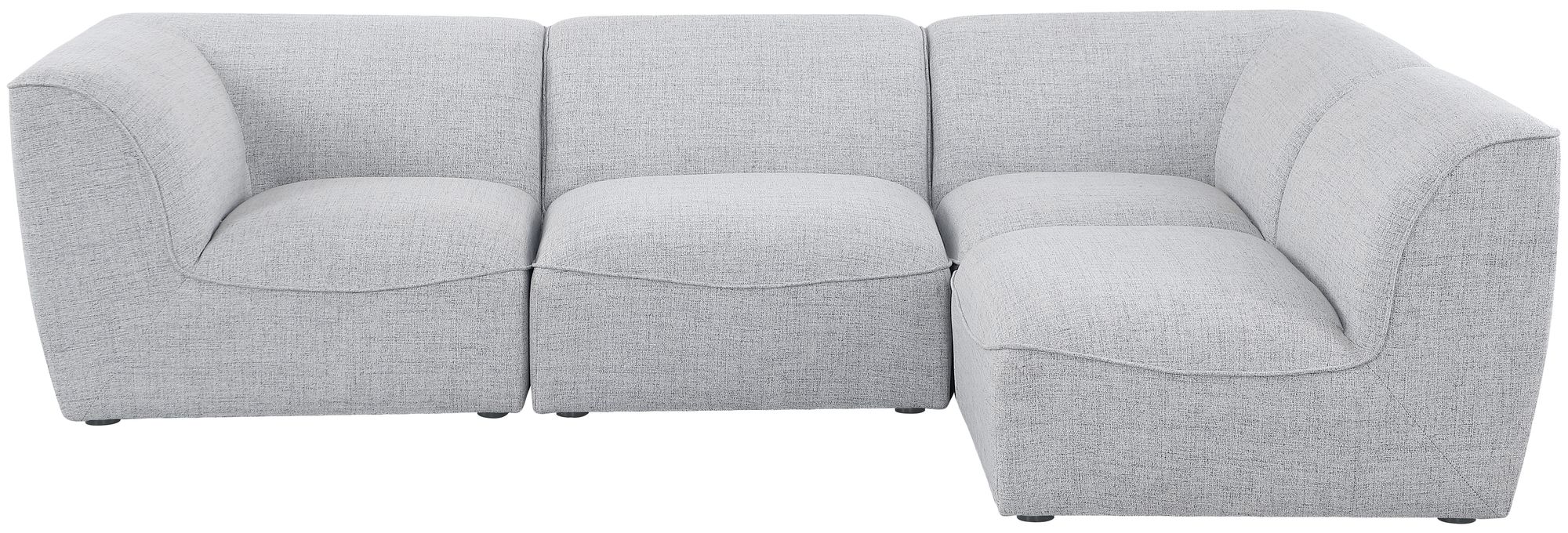 Miramar 109" 4-Piece Linen Fabric Modular Corner Sectional Sofa