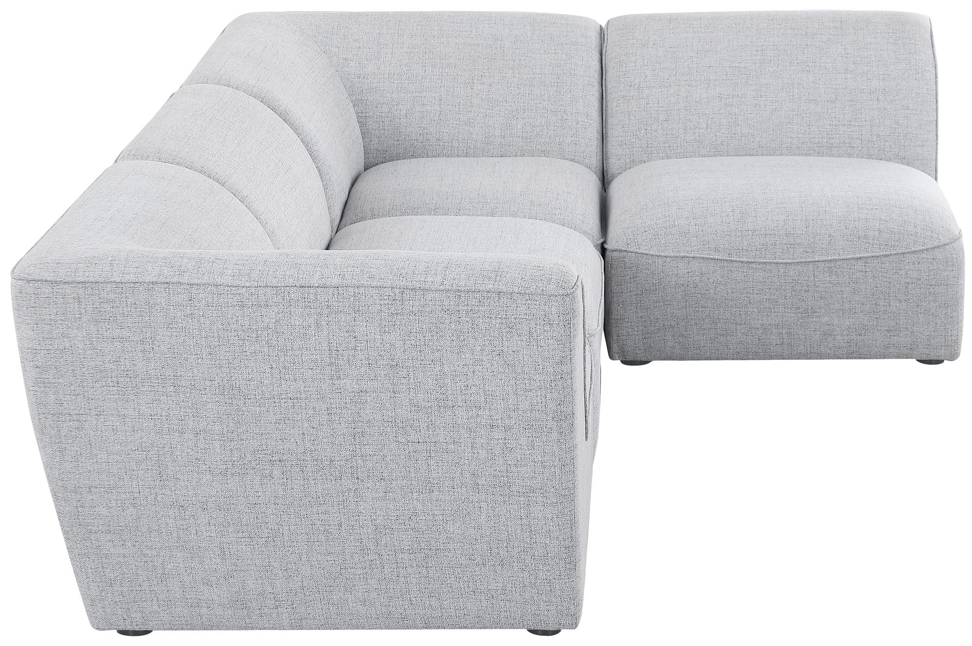 Miramar 109" 4-Piece Linen Fabric Modular Corner Sectional Sofa