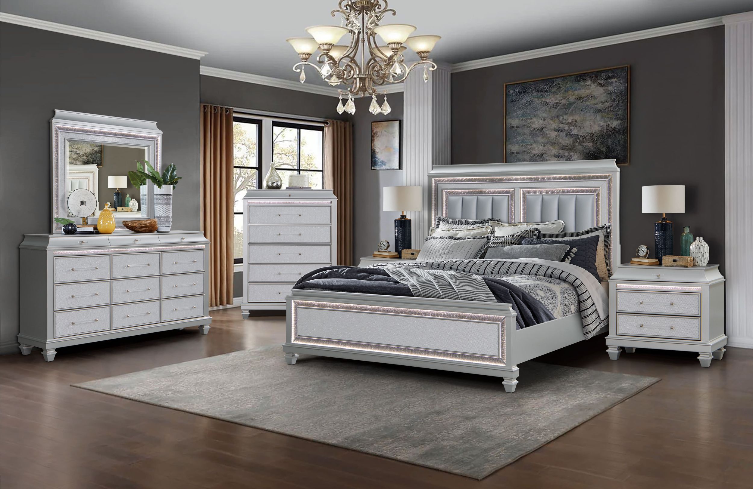 Sabrina Bed with LED