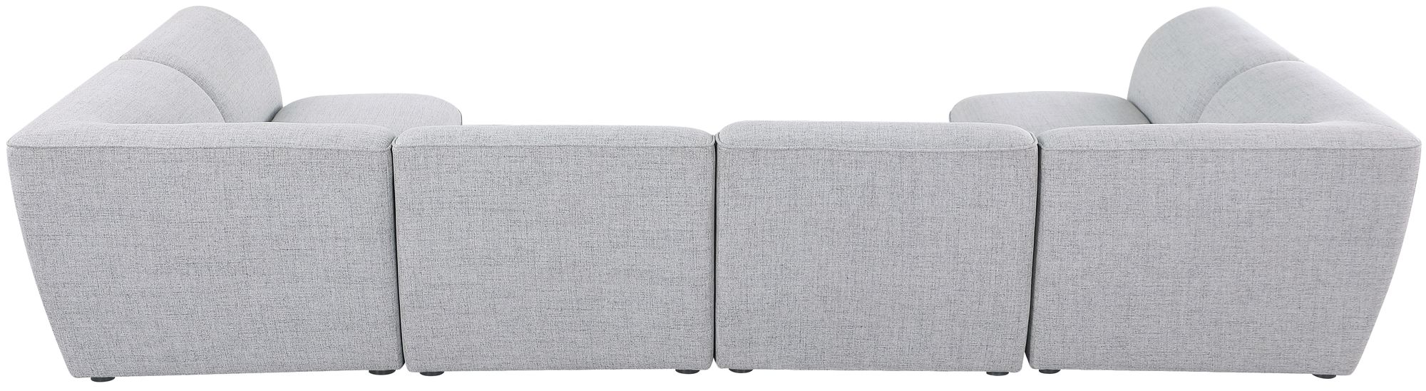 Miramar 142" 6-Piece Linen Modular U-Shape Corner Sectional