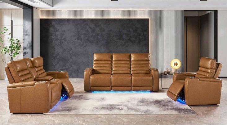 Luca Power Recliner Chair with Multi LED Light