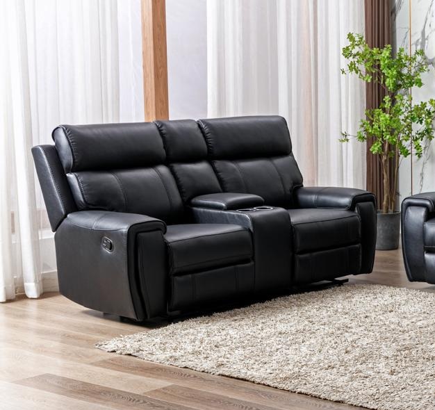 Safari Black Power Motion Reclining Living Room Set