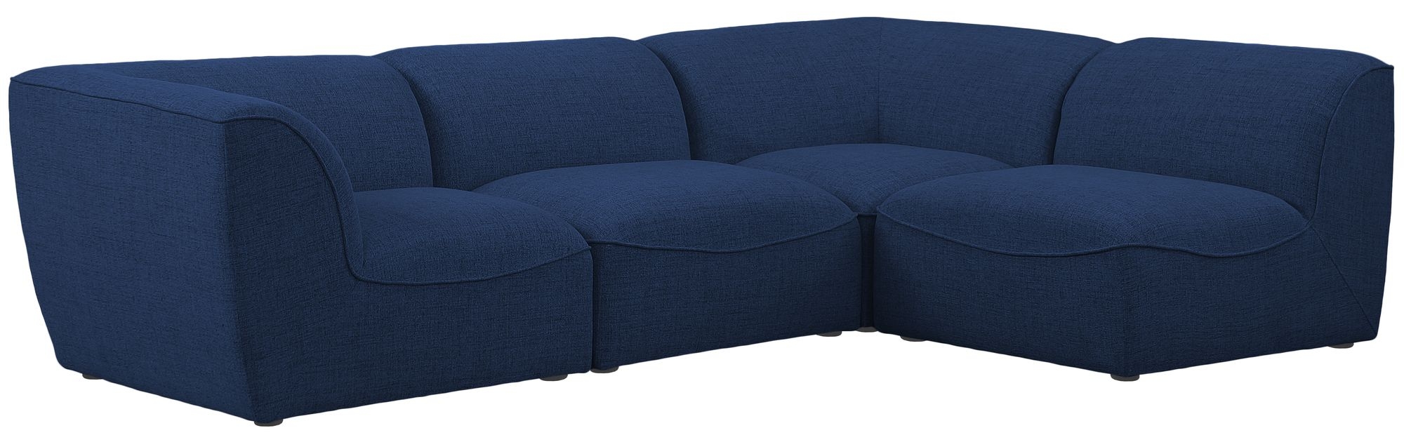 Miramar 109" 4-Piece Linen Fabric Modular Corner Sectional Sofa