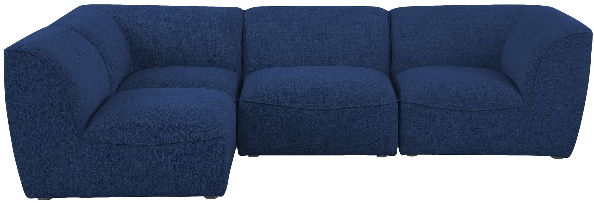 Miramar 109" 4-Piece Linen Fabric Modular Corner Sectional Sofa