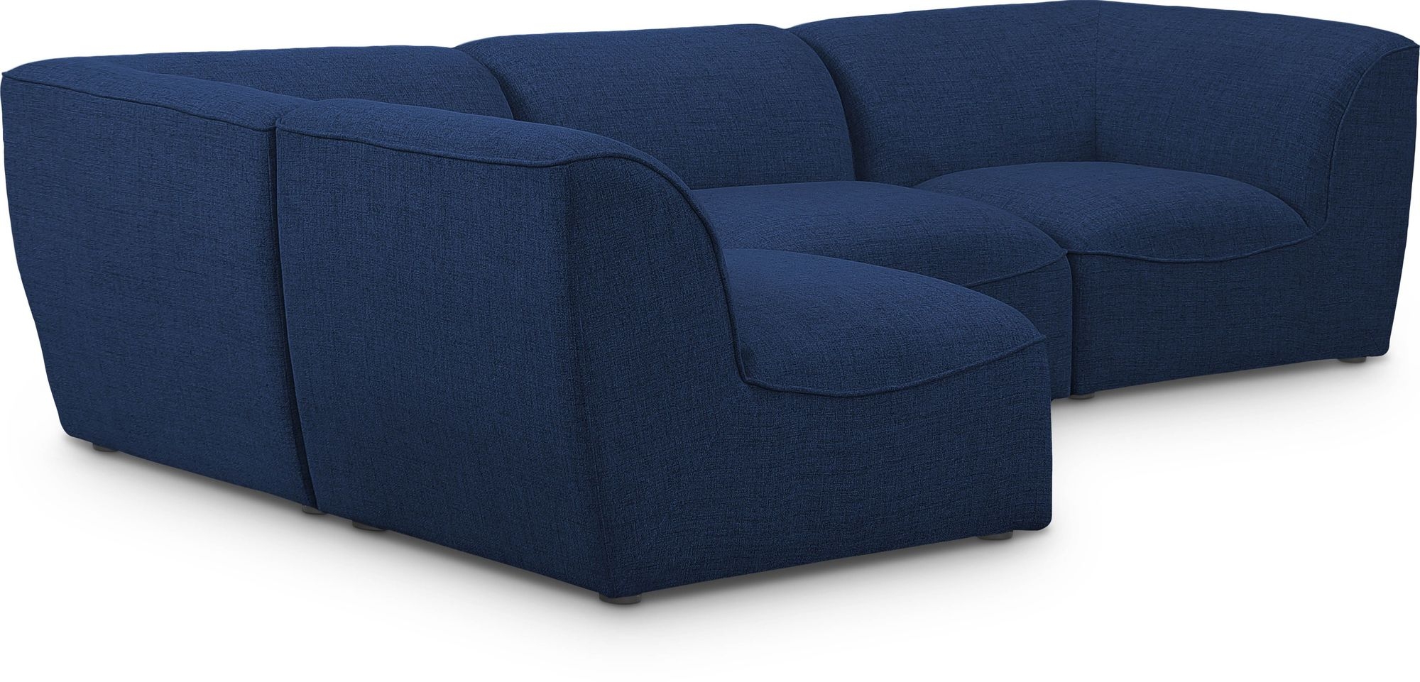 Miramar 109" 4-Piece Linen Fabric Modular Corner Sectional Sofa