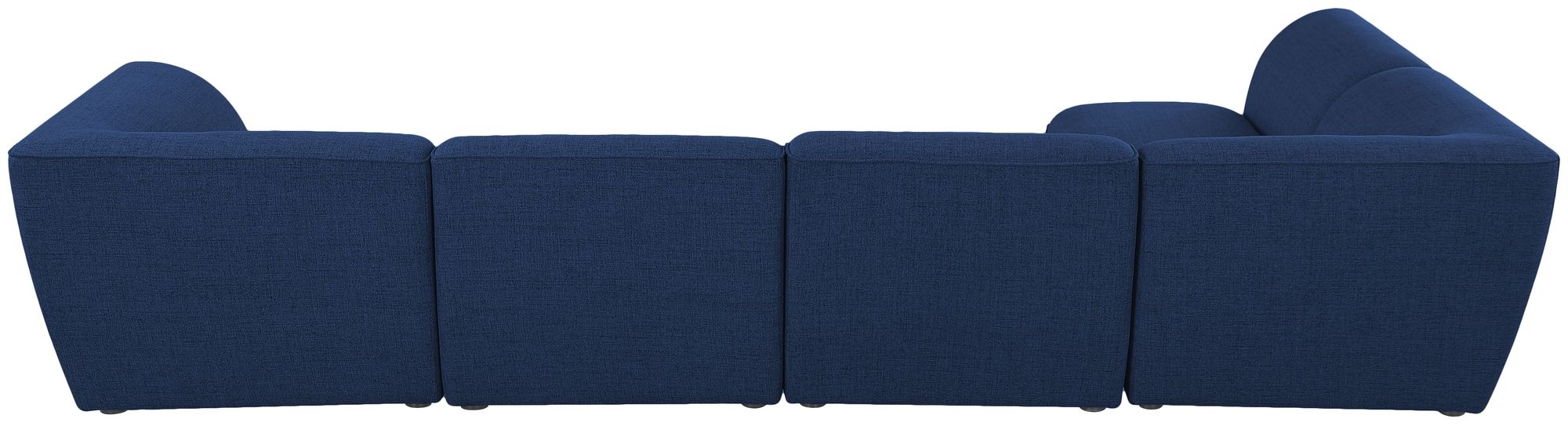 Miramar 142" 5-Piece Linen Fabric Modular Corner Sectional Sofa