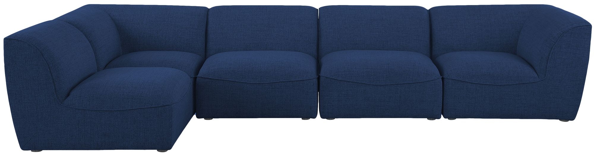 Miramar 142" 5-Piece Linen Fabric Modular Corner Sectional Sofa