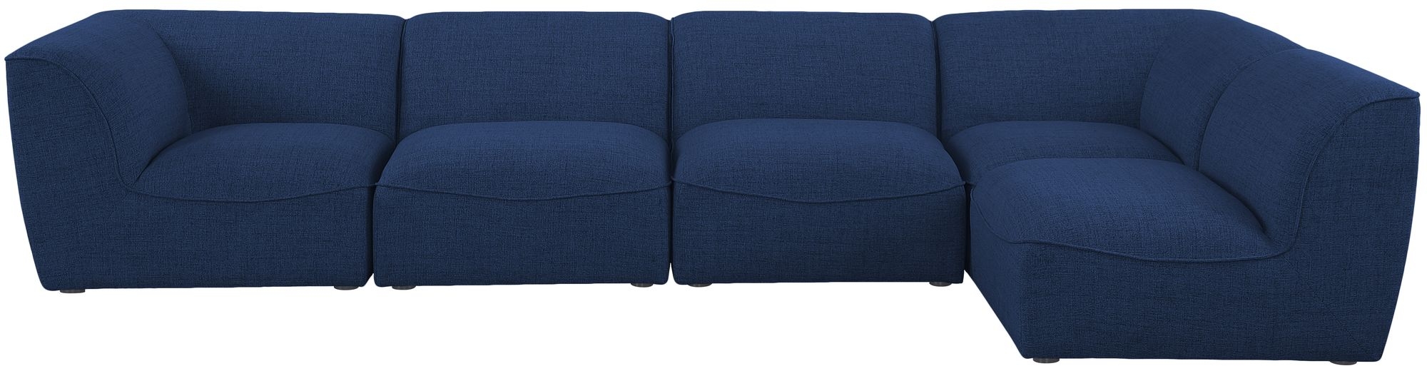 Miramar 142" 5-Piece Linen Fabric Modular Corner Sectional Sofa