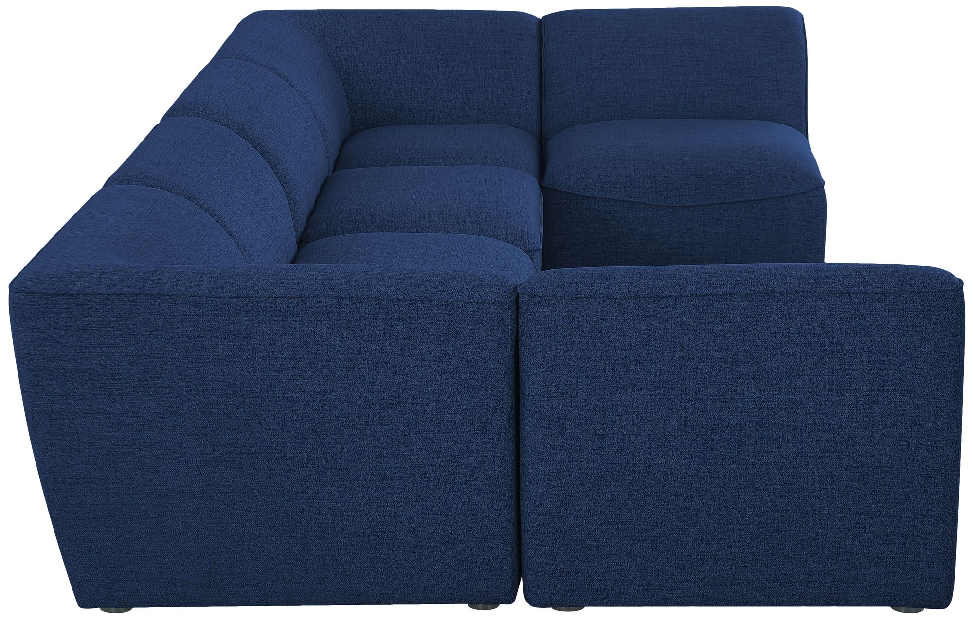 Miramar 142" 6-Piece Linen Modular U-Shape Corner Sectional