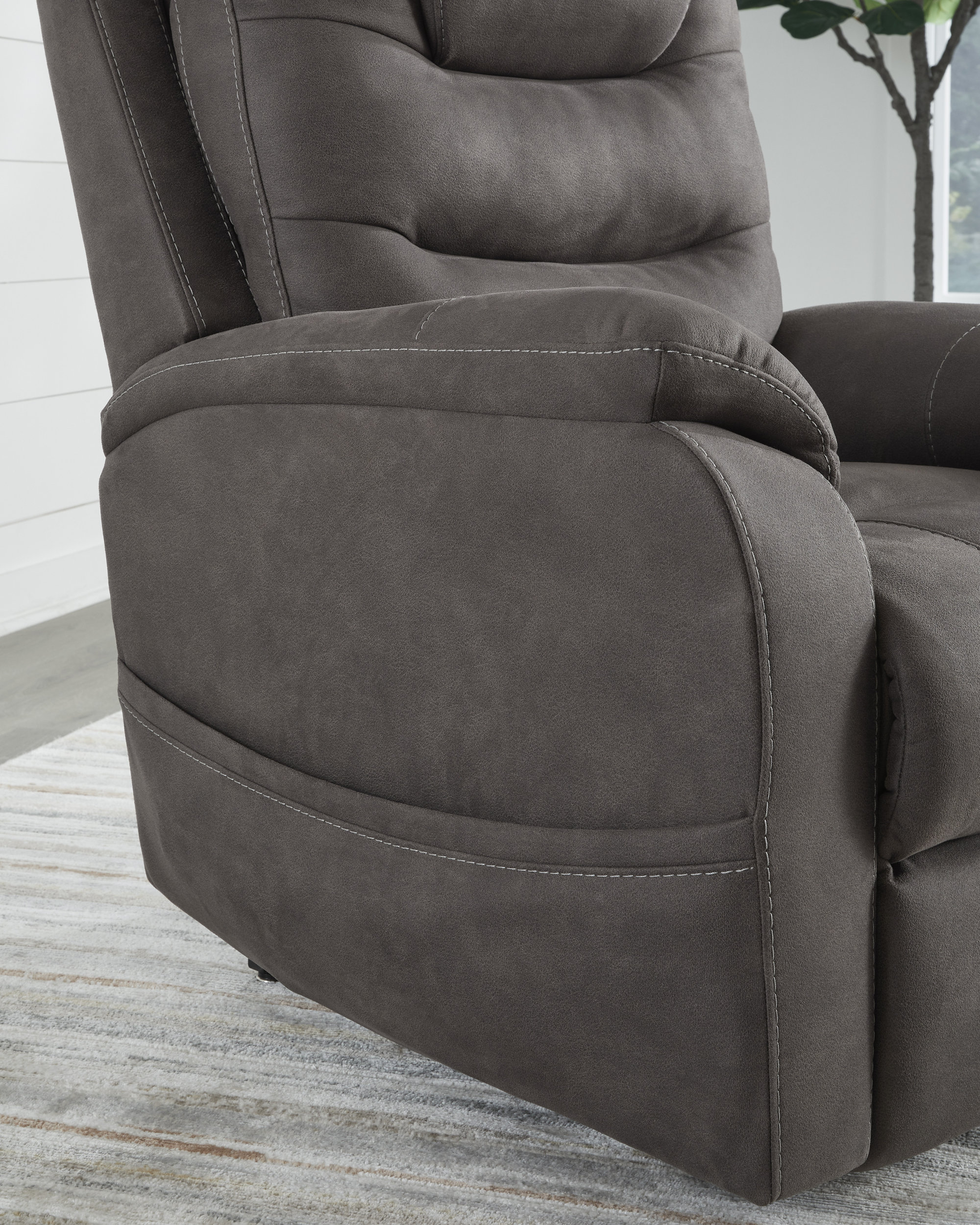 Snowfield Faux Leather Power Lift Recliner