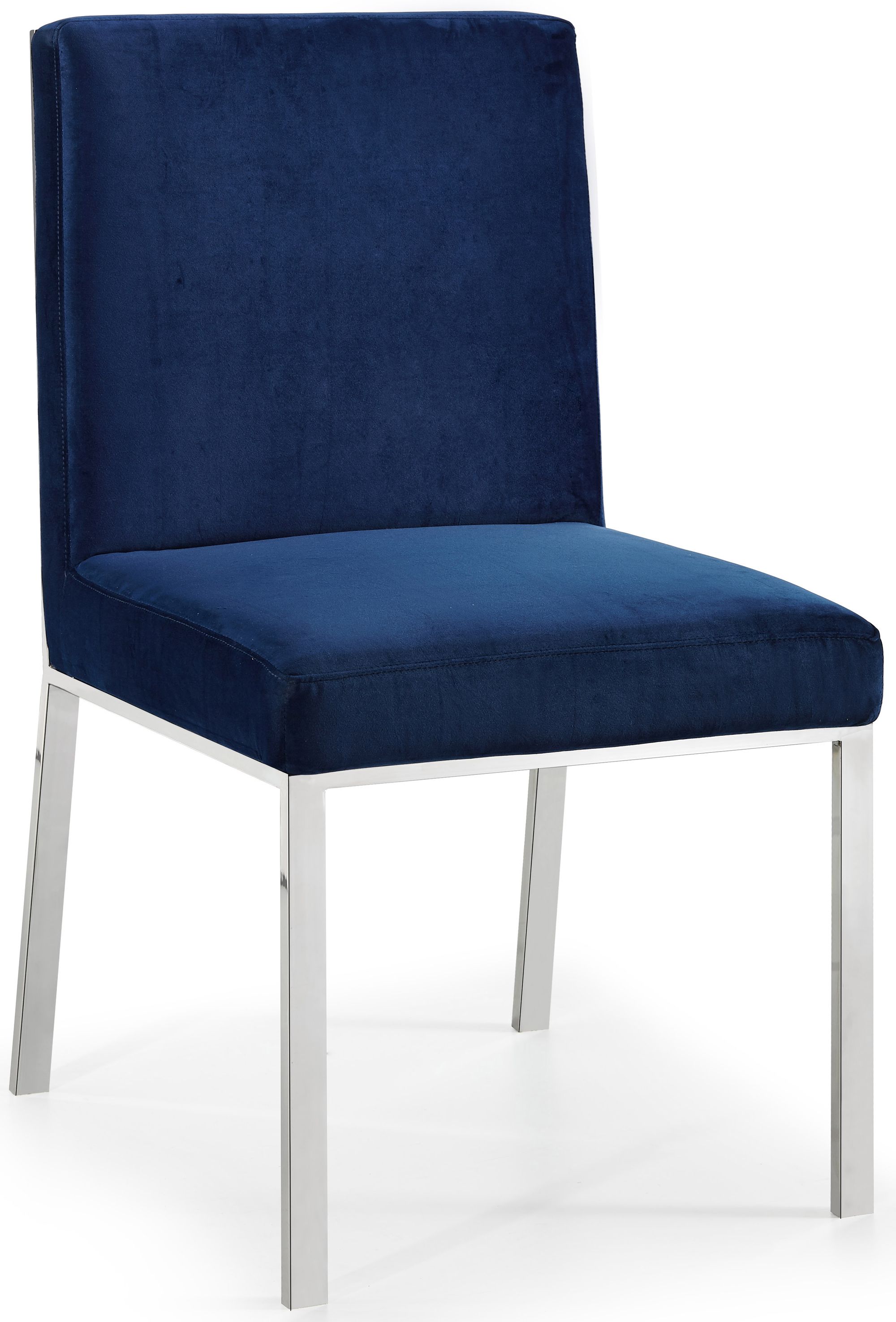 Opal Velvet Dining Chair with Chrome Stainless Steel Base