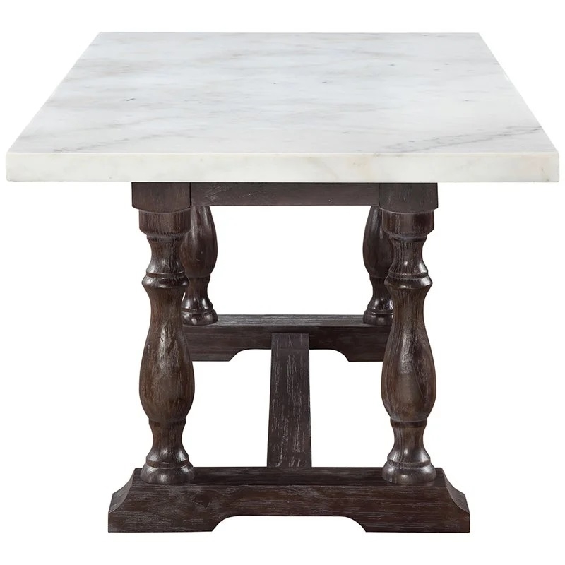 Gerardo Marble/Wood Dining Table