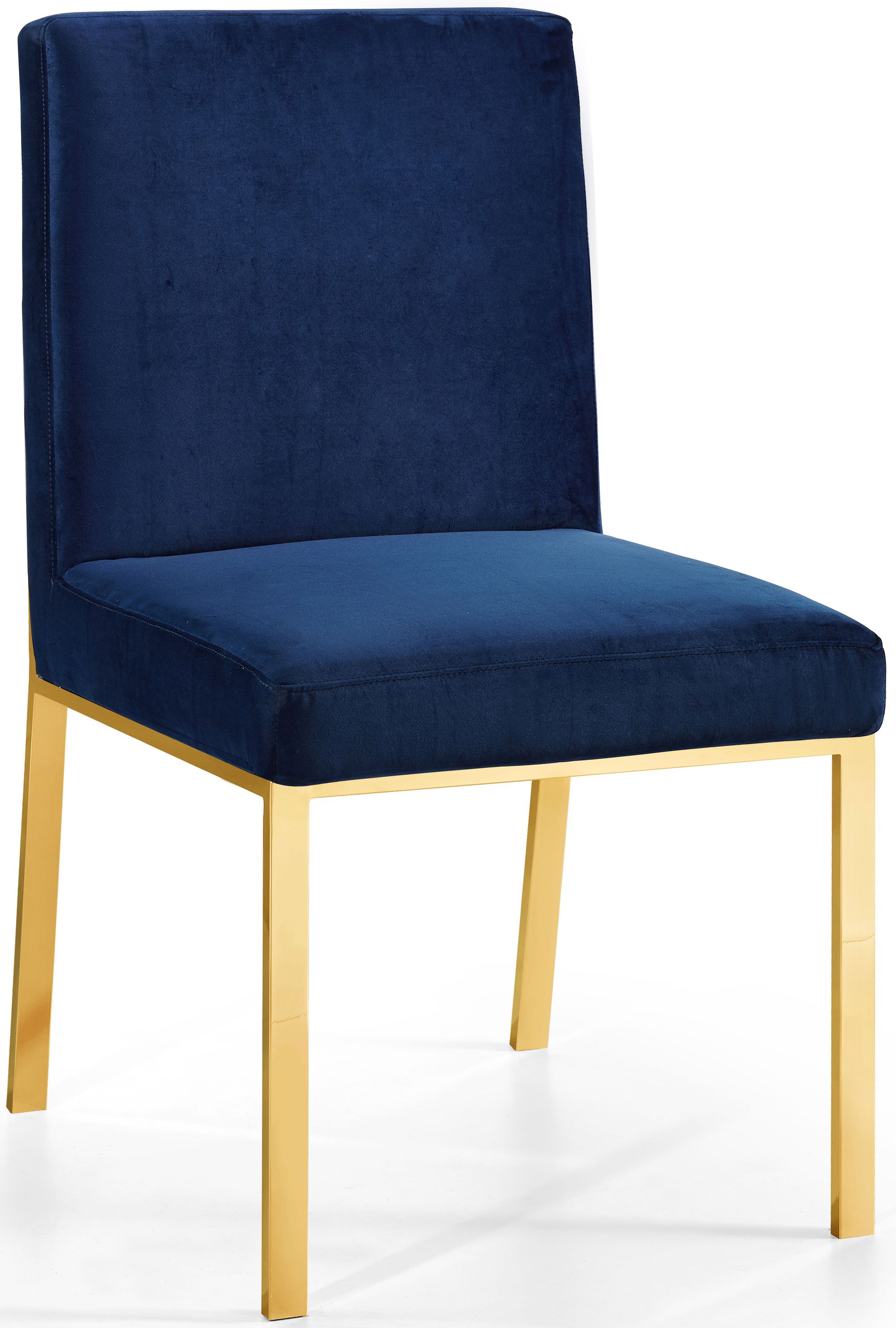 Opal Velvet Dining Chair with Gold Stainless Steel Base