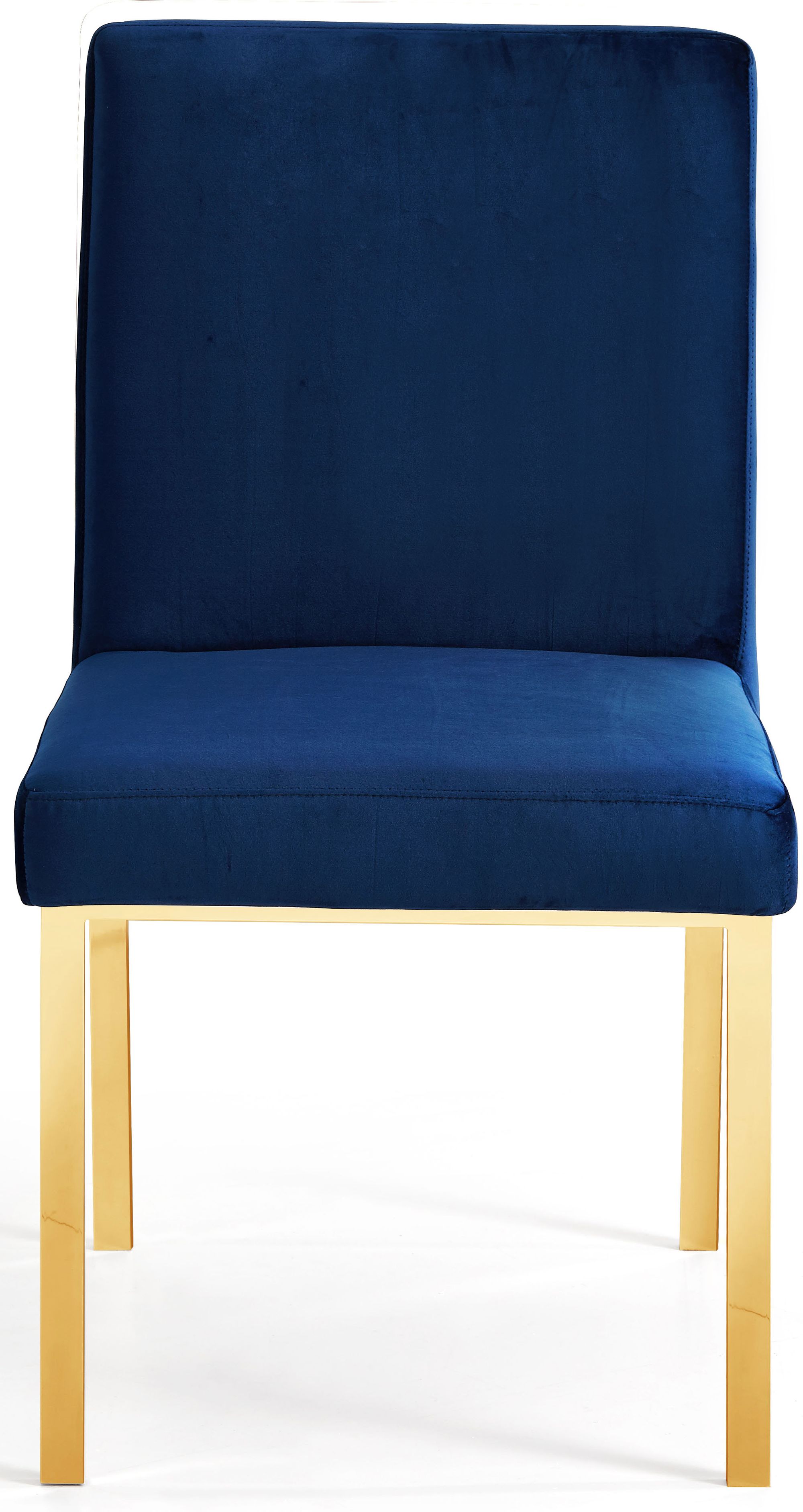 Opal Velvet Dining Chair with Gold Stainless Steel Base