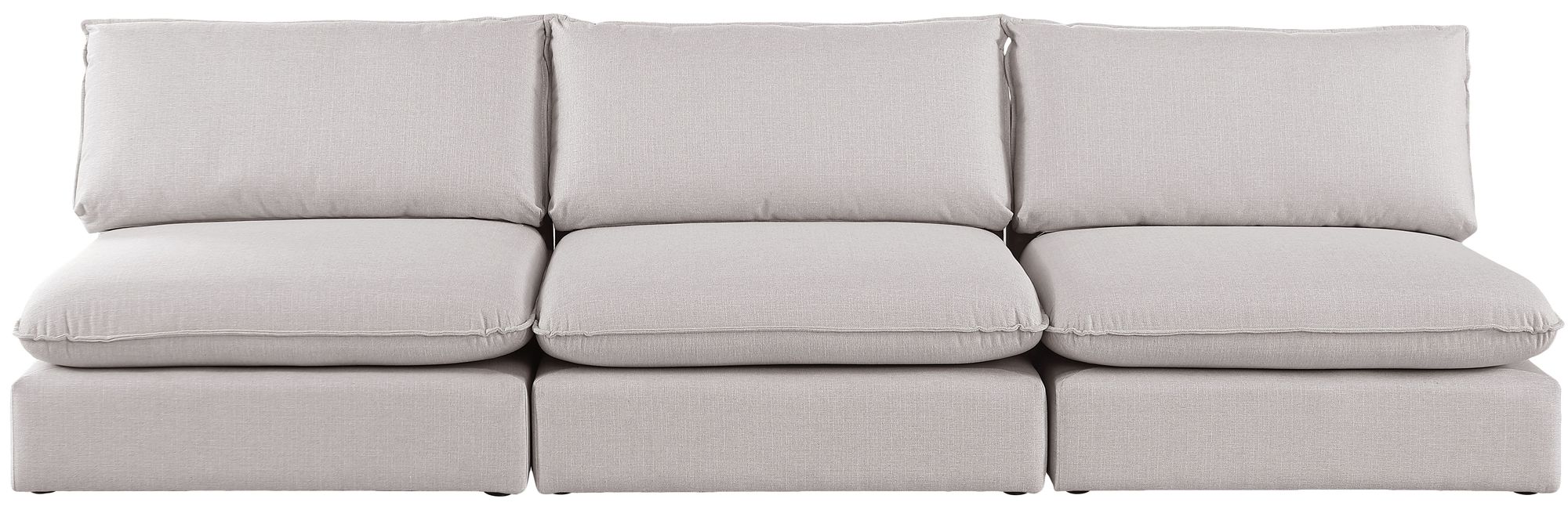 Mackenzie 120" Linen Armless Modular Sofa