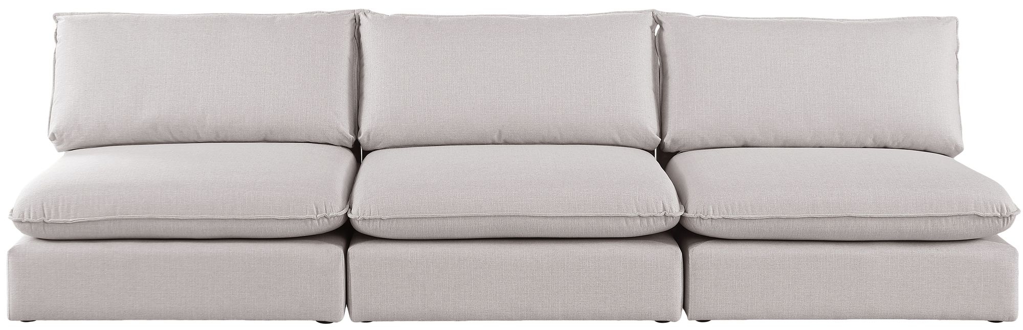Mackenzie 120" Linen Armless Modular Sofa