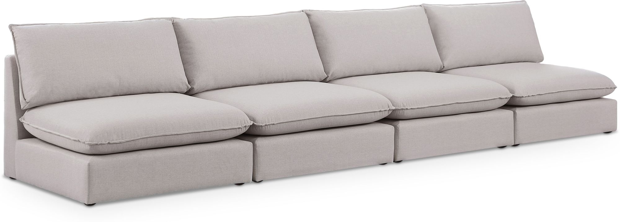 Mackenzie 160" Linen Armless Modular Sofa