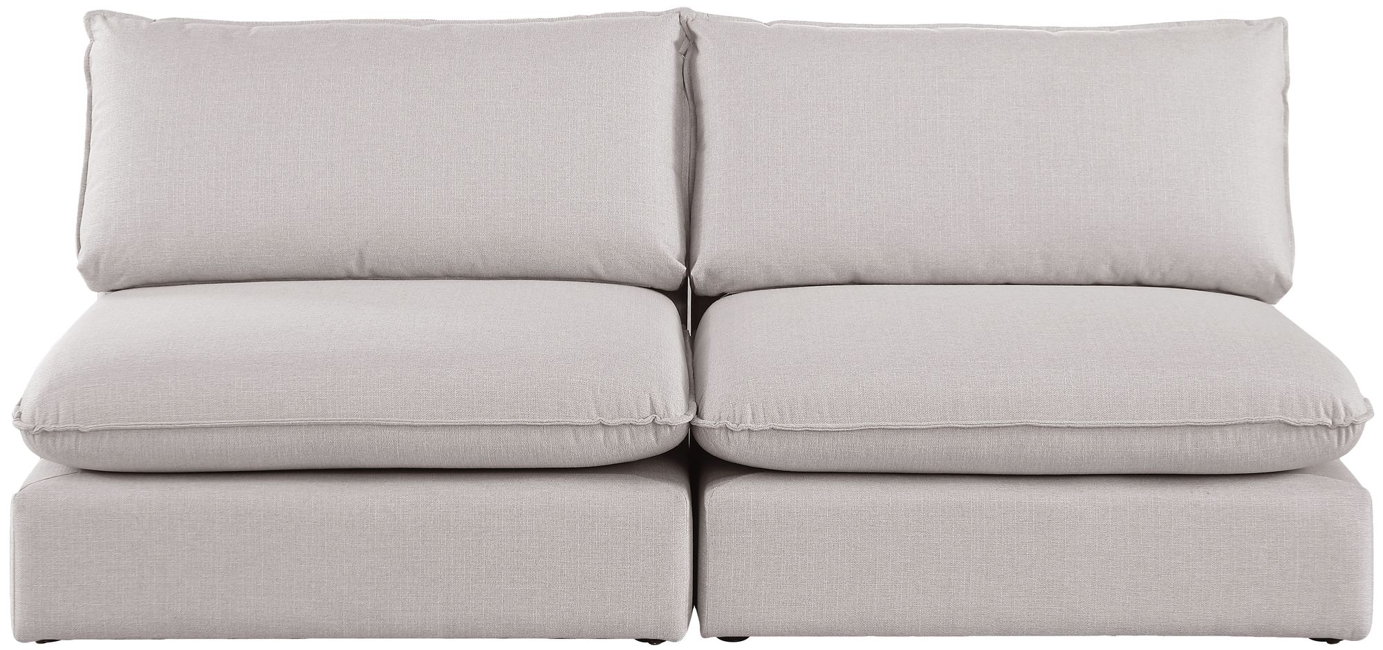 Mackenzie 80" Linen Armless Modular Sofa