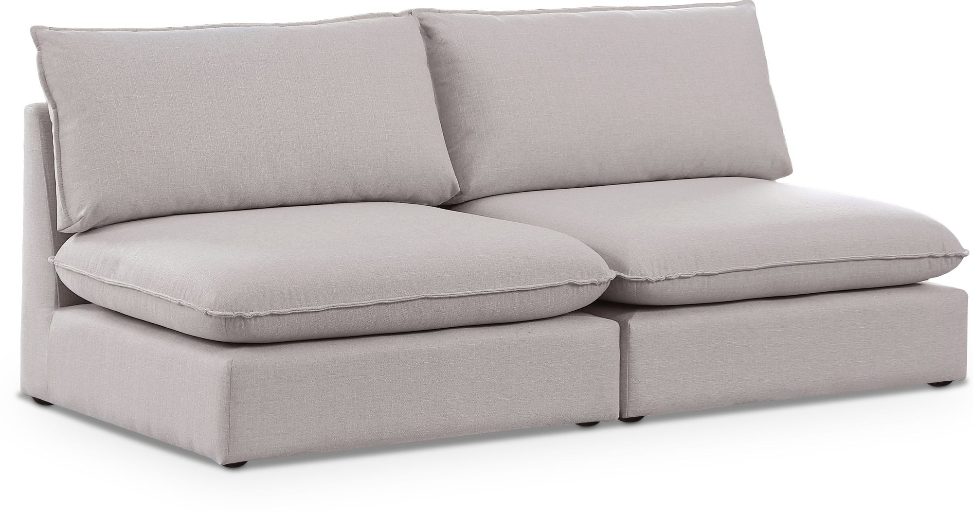 Mackenzie 80" Linen Armless Modular Sofa