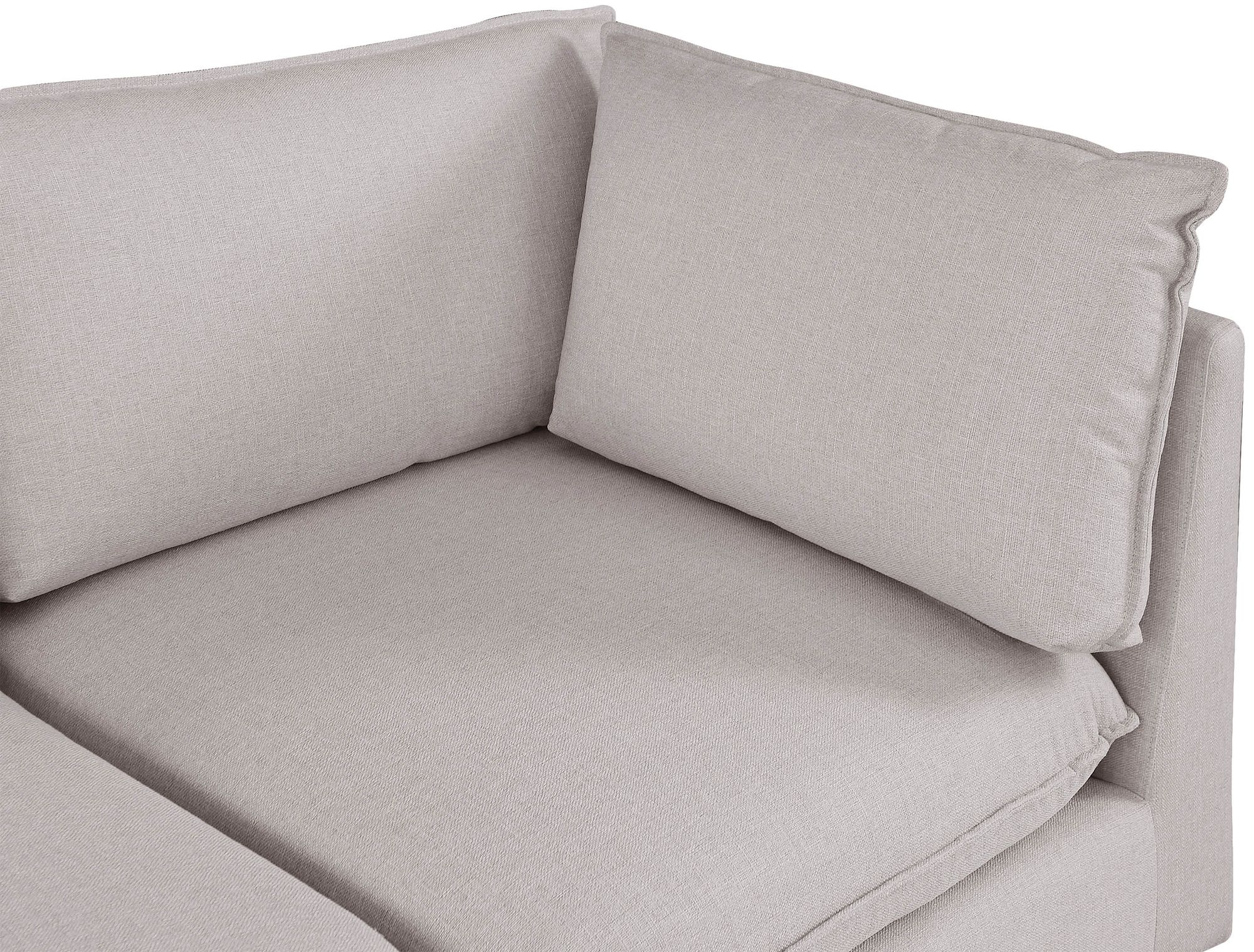 Mackenzie 120" 4-Piece Linen Modular Corner Sectional