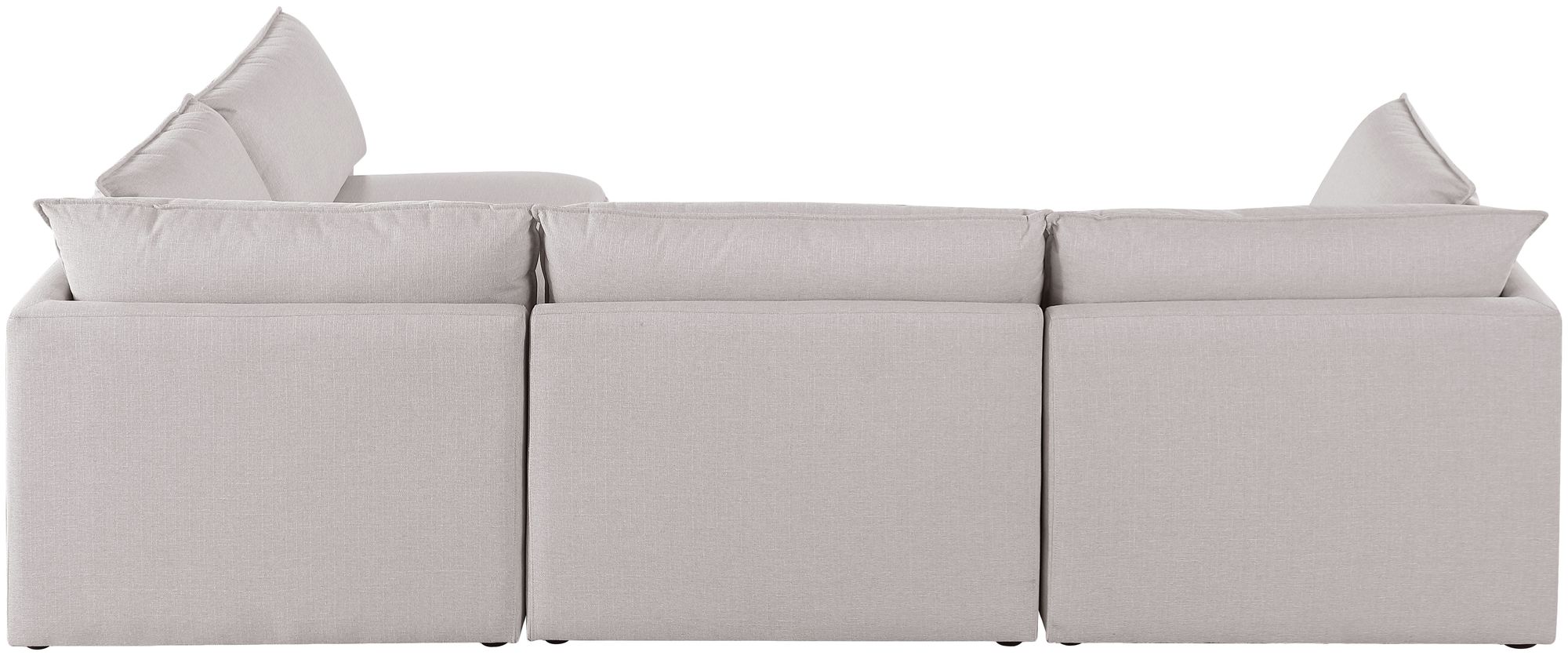 Mackenzie 120" 4-Piece Linen Modular Corner Sectional