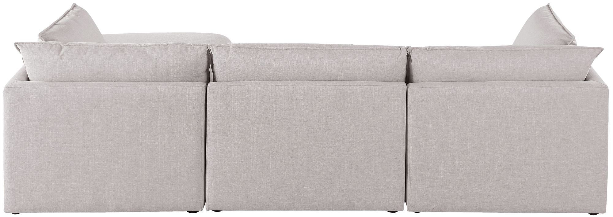 Mackenzie 120" 4-Piece Linen Modular Sectional