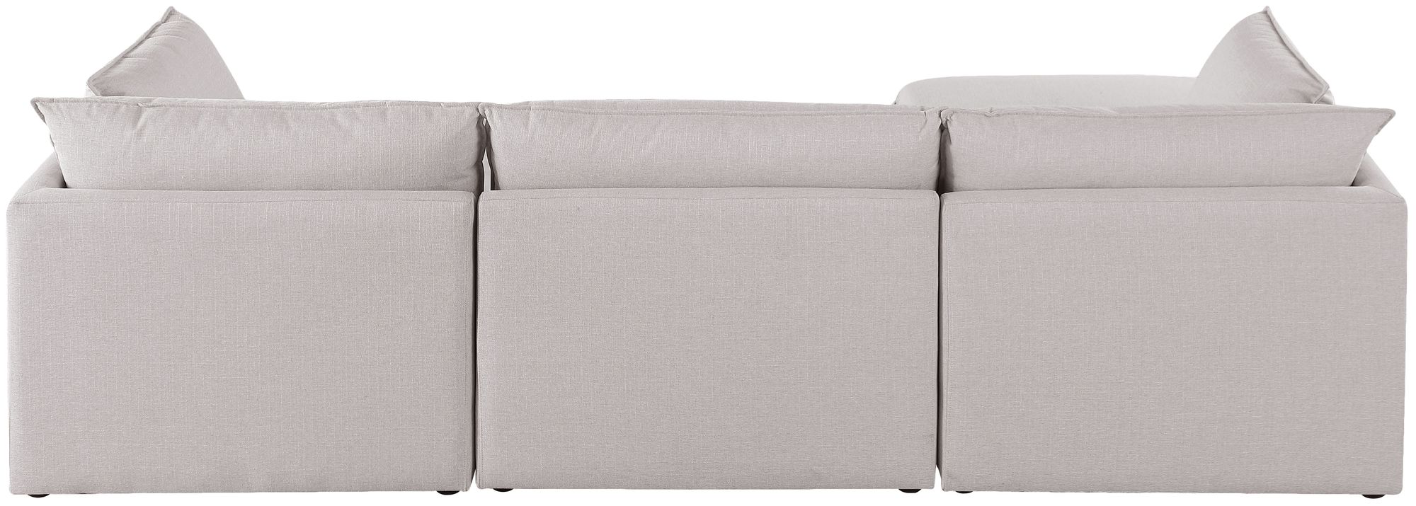 Mackenzie 120" 4-Piece Linen Modular Sectional