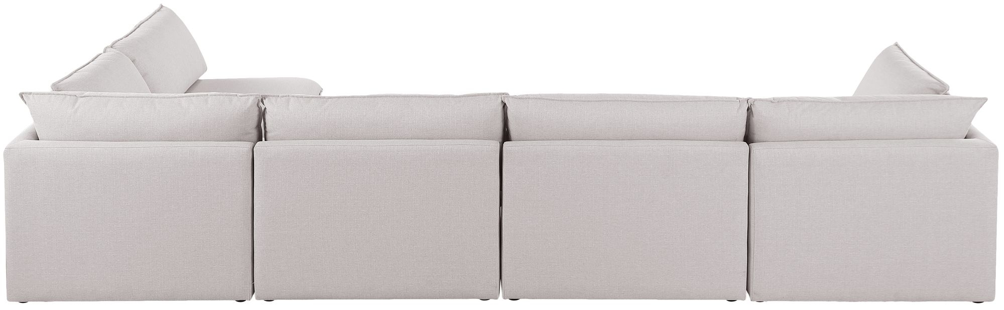 Mackenzie 160" 5-Piece Linen Fabric Modular Corner Sectional Sofa