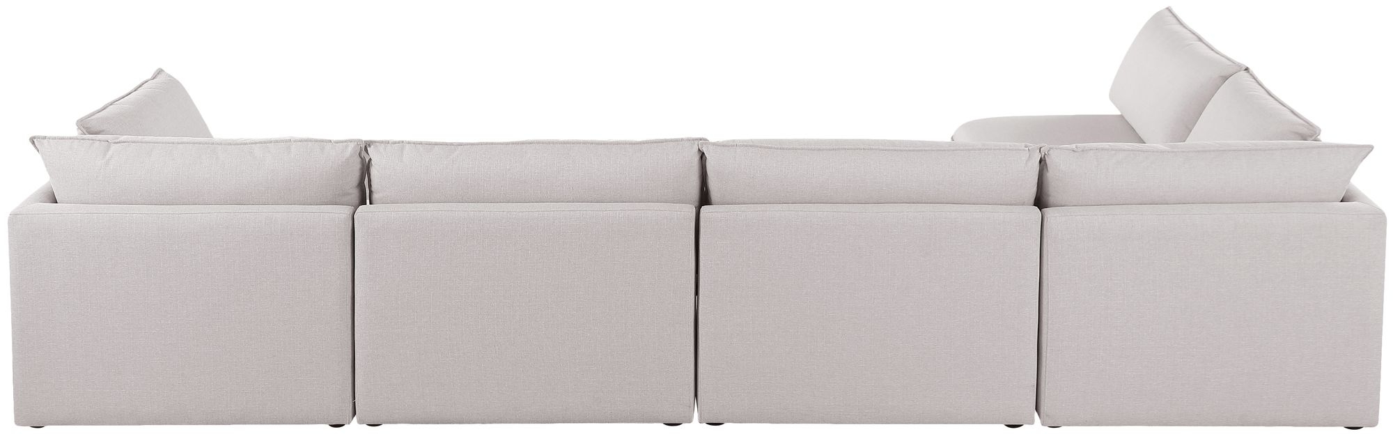 Mackenzie 160" 5-Piece Linen Fabric Modular Corner Sectional Sofa