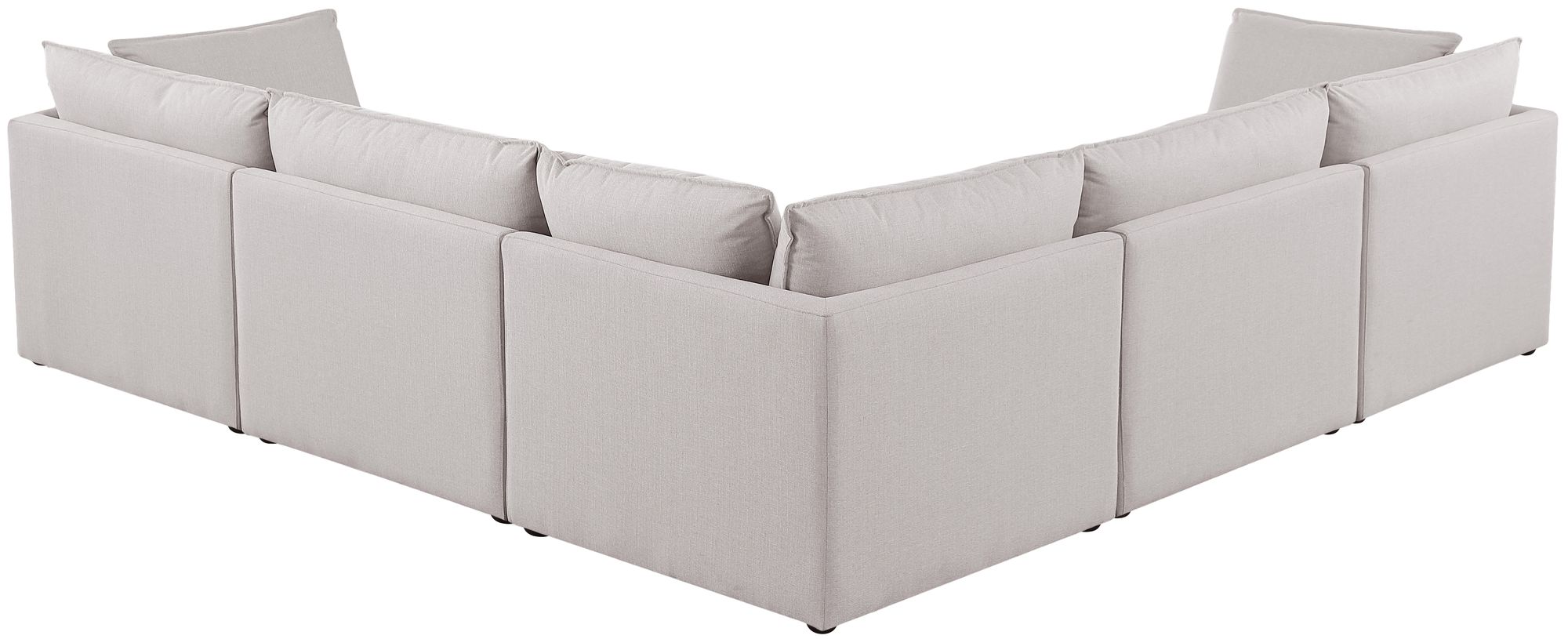 Mackenzie 120" 5-Piece Linen Modular Sectional