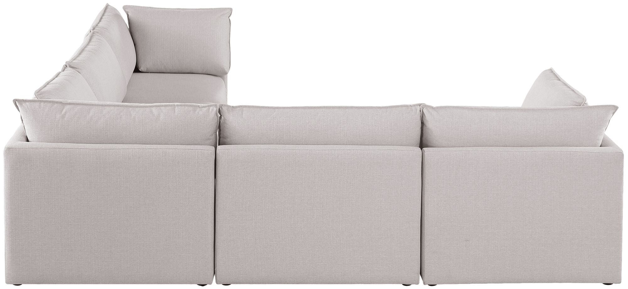 Mackenzie 120" 5-Piece Linen Modular Sectional