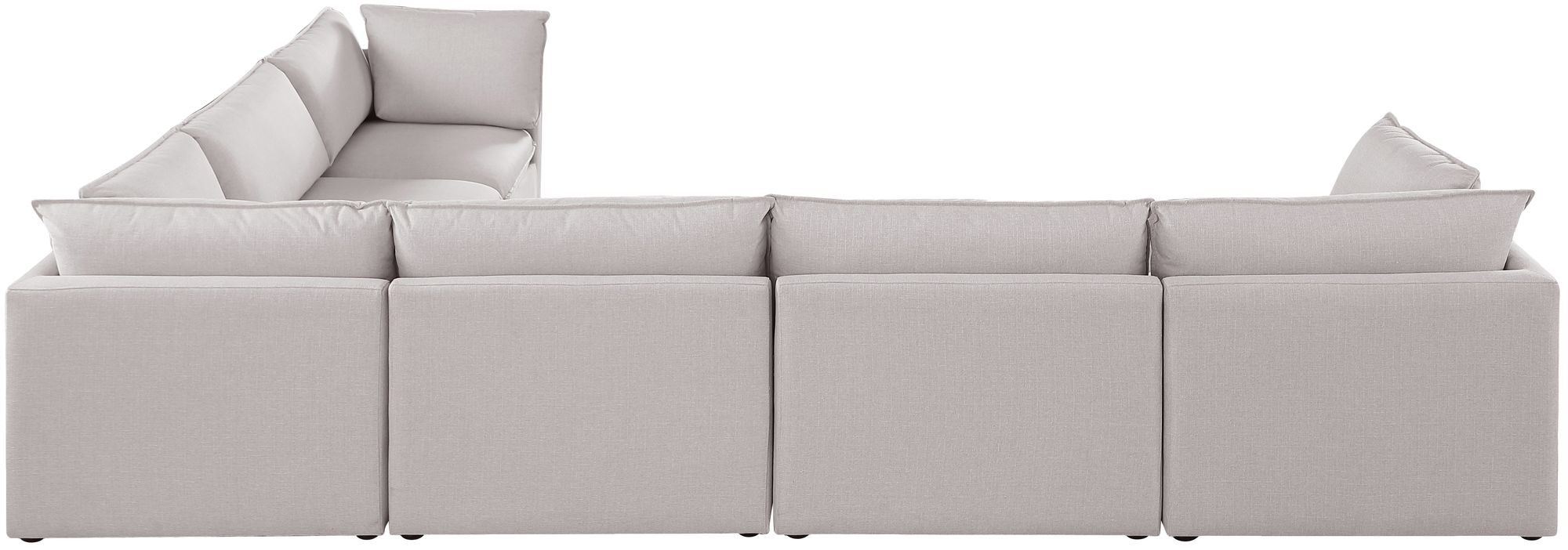 Mackenzie 160" 6-Piece Linen Fabric Modular Sectional Sofa