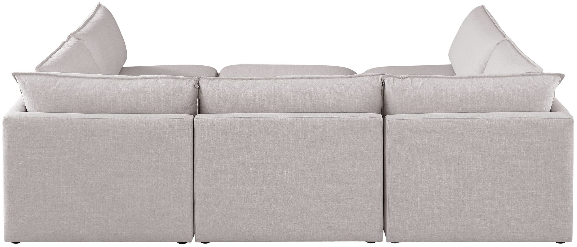 Mackenzie 120" 6-Piece Linen Modular Sectional
