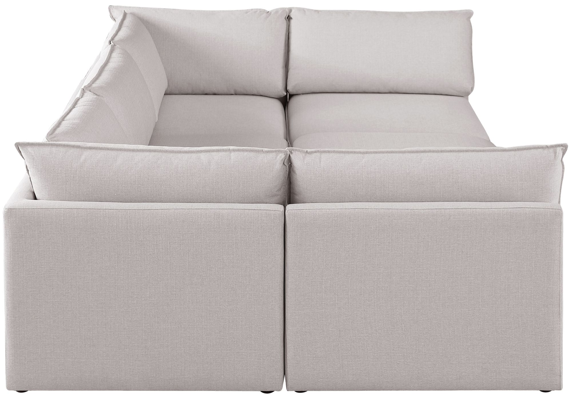 Mackenzie 120" 6-Piece Linen Modular Sectional