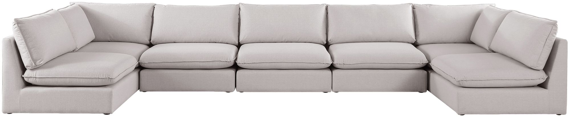 Mackenzie 200" 7-Piece Linen Modular Sectional