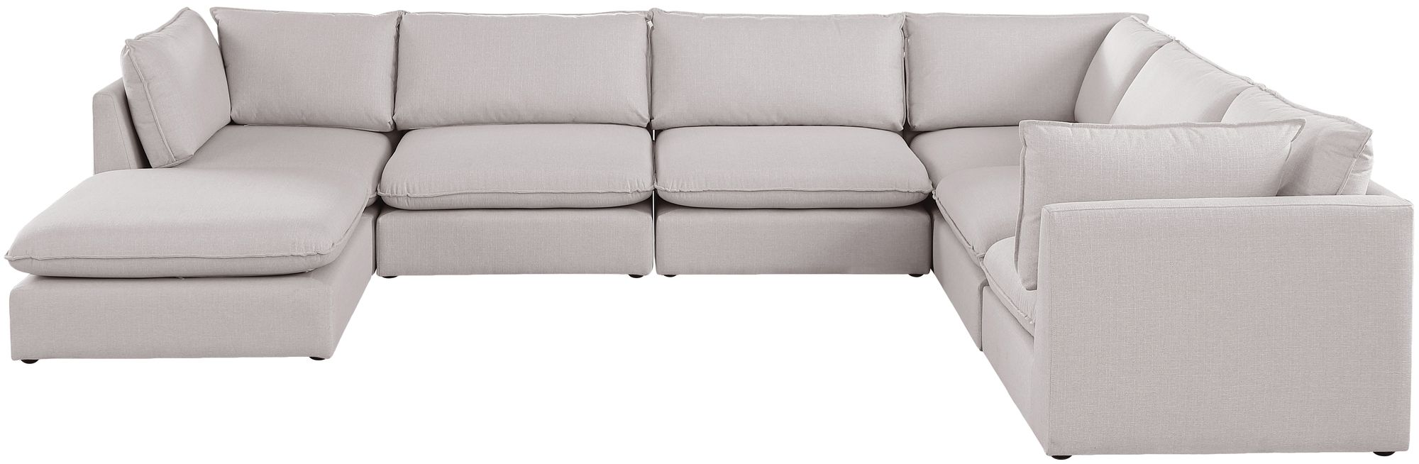 Mackenzie 160" 7-Piece Linen Modular Sectional