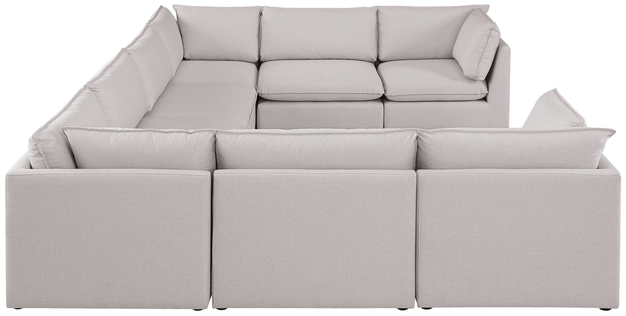 Mackenzie 160" 8-Piece Linen Modular Sectional