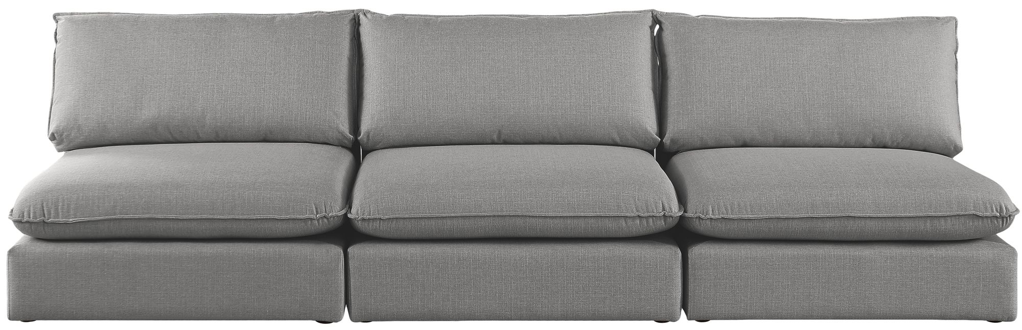 Mackenzie 120" Linen Armless Modular Sofa