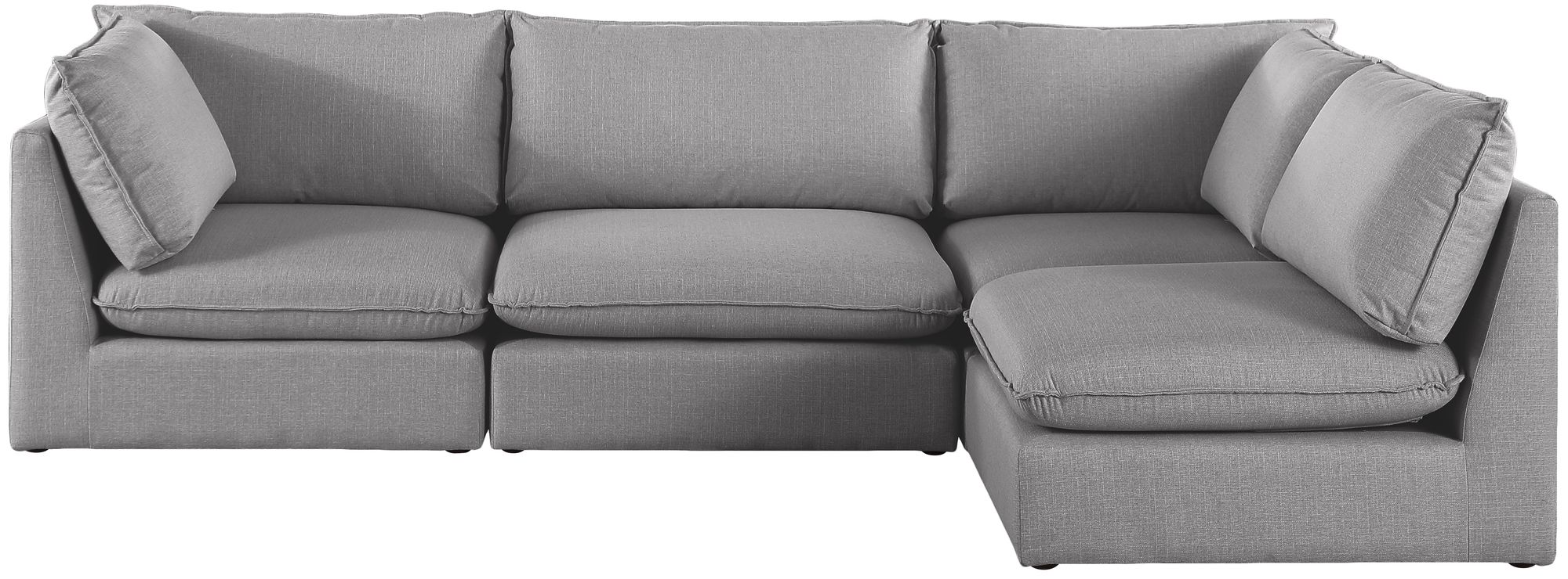 Mackenzie 120" 4-Piece Linen Modular Corner Sectional