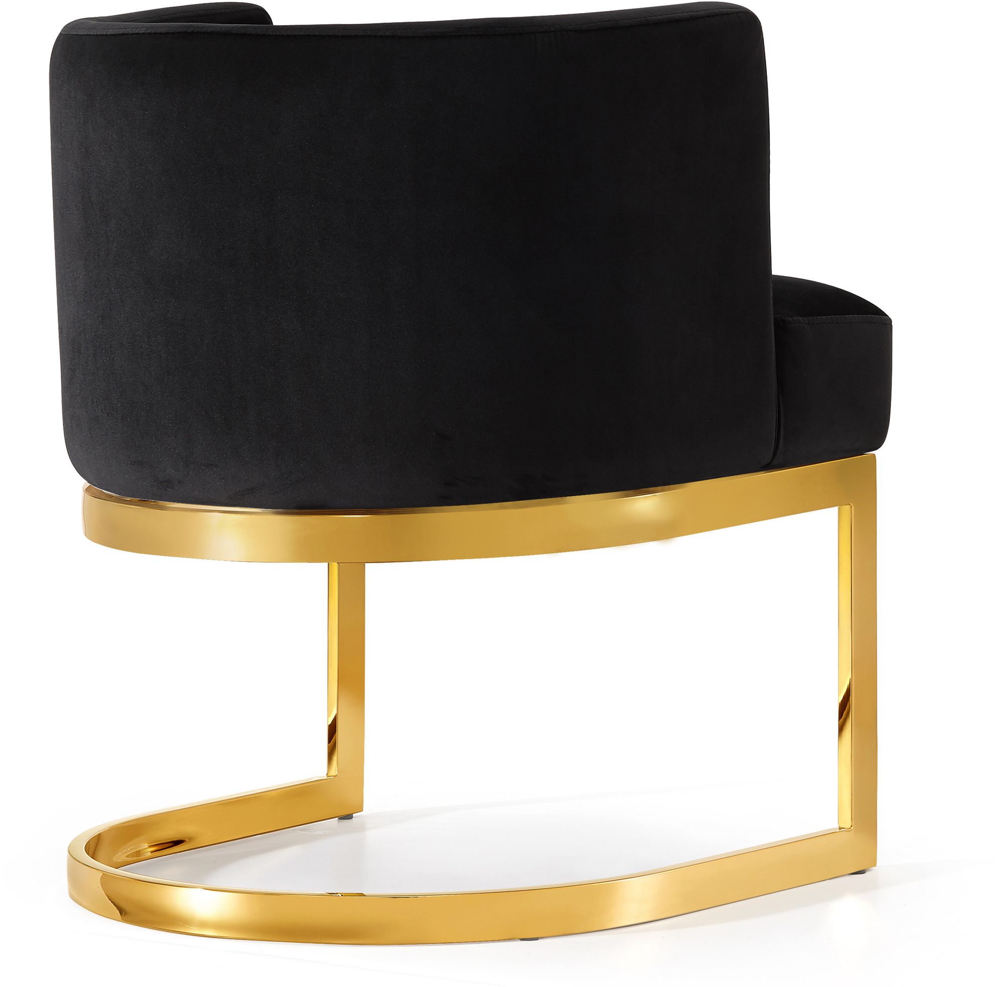 Gianna Velvet Dining Chair with Gold Stainless Steel Base